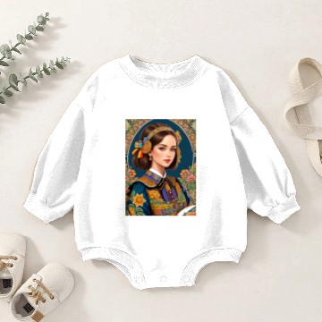 Discover Retro Java Dutch Girl Batik Design Baby Romper Sweatshirts