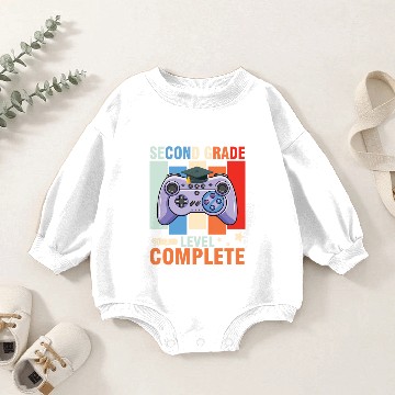 Discover Second Grade Level Complete Gamer Senior Class Of Baby Romper Sweatshirts