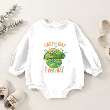 Discover Earth Day Everyday Environmental Awareness Baby Romper Sweatshirts
