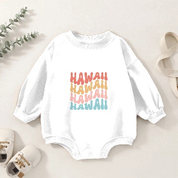 Discover Waikiki Honolulu Island Baby Romper Sweatshirts