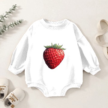 Discover Strawberry Sweetness Baby Romper Sweatshirts