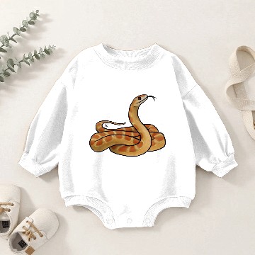 Discover Reptile Snake Crimson Corn Snake Baby Romper Sweatshirts