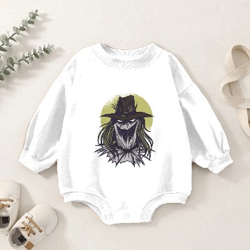 Discover Creepy Scarecrow Baby Romper Sweatshirts