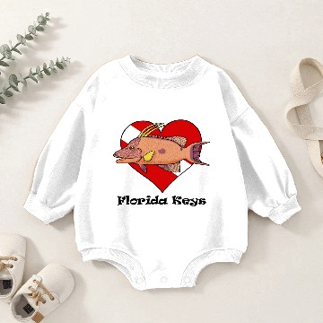 Discover Florida Keys Hogfish Baby Romper Sweatshirts