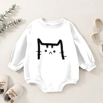 Discover Sad Cat Baby Romper Sweatshirts