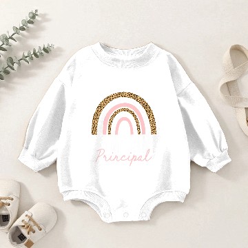 Discover Assistant Principal Rainbow Funny Job Title School Baby Romper Sweatshirts