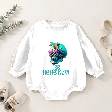 Discover Be Here Now Baby Romper Sweatshirts