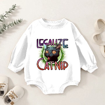 Discover Legalize Catnip Baby Romper Sweatshirts