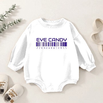 Discover Eye Candy Barcode Baby Romper Sweatshirts