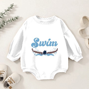 Discover I Don't Swim I Fly 3 Baby Romper Sweatshirts