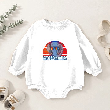 Discover Mongolia Baby Romper Sweatshirts