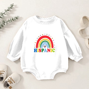 Discover Hispanic Heritage Month Spanish Rainbow Latino Baby Romper Sweatshirts