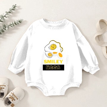 Discover golden fried egg Baby Romper Sweatshirts