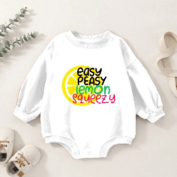 Discover Easy Peasy Lemon Squeezy Baby Romper Sweatshirts