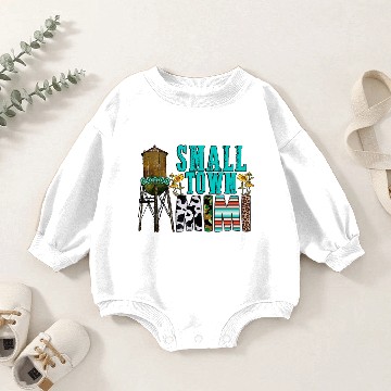 Discover Small Town Mimi Baby Romper Sweatshirts