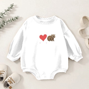 Discover Wombat Love Baby Romper Sweatshirts