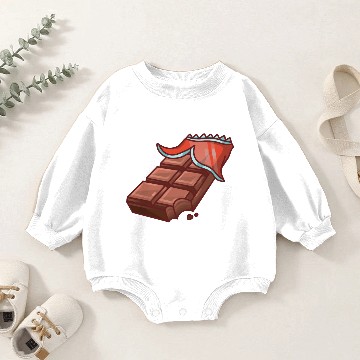 Discover A Dark Chocolate Bar Baby Romper Sweatshirts