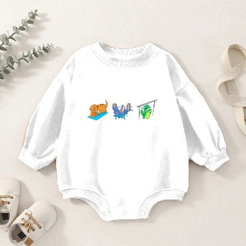 Discover Dinosaur Hate Push Postal Service Baby Romper Sweatshirts