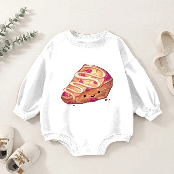 Discover Cute Raspberry Scone Baby Romper Sweatshirts