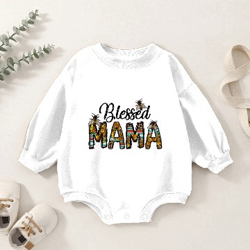 Discover Blessed Mama Baby Romper Sweatshirts