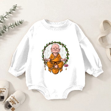Discover Baby Buddha Yoga Meditation Baby Romper Sweatshirts