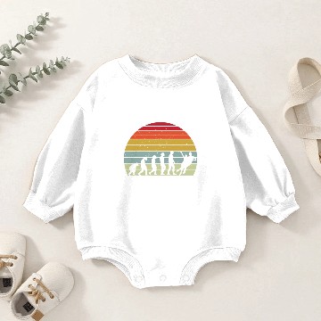 Discover Retro Ice Dancing Evolution Design Baby Romper Sweatshirts
