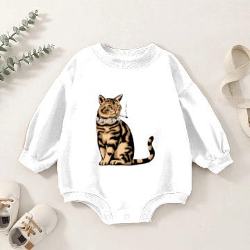 Discover Cat Smoking Baby Romper Sweatshirts