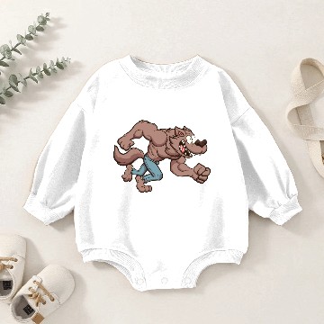Discover Running Werewolf Baby Romper Sweatshirts