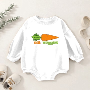 Discover Gift For Vegan, Eat Your Veggies Baby Romper Sweatshirts