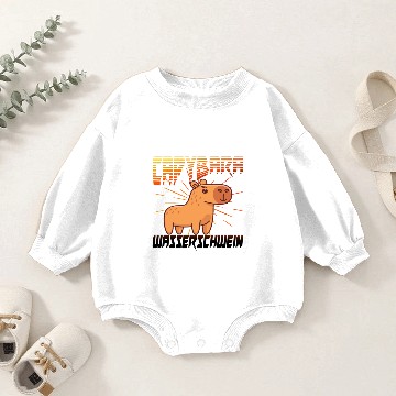 Discover Capybara: the capybara Baby Romper Sweatshirts