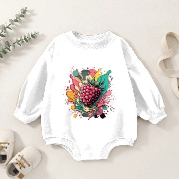 Discover Raspberry Baby Romper Sweatshirts