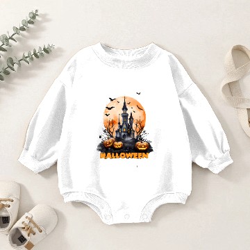 Discover Halloween pumpkin Baby Romper Sweatshirts