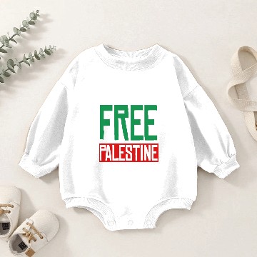 Discover Free Palestine Baby Romper Sweatshirts