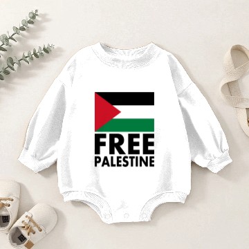 Discover Free palestine Baby Romper Sweatshirts