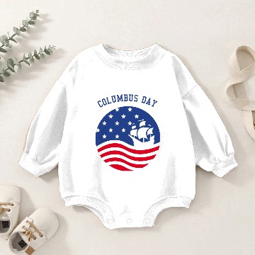 Discover COLUMBUS DAY Baby Romper Sweatshirts
