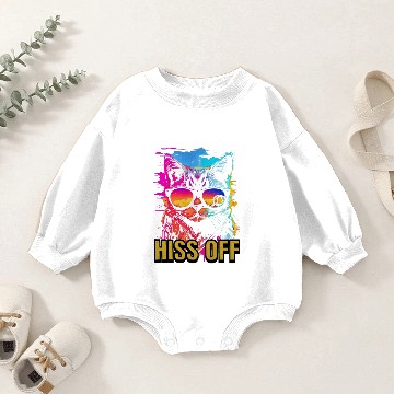 Discover Hiss Off Baby Romper Sweatshirts