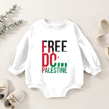 Discover Free Palestine Baby Romper Sweatshirts