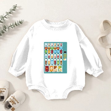 Discover Vending Machine Drinks Vending Machine Baby Romper Sweatshirts
