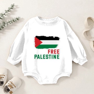 Discover Free palestine Baby Romper Sweatshirts