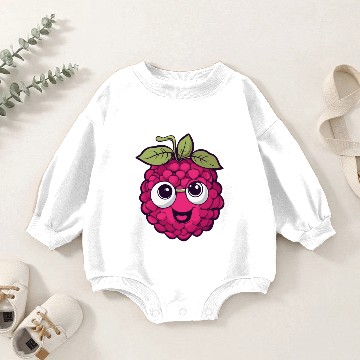 Discover Raspberry Baby Romper Sweatshirts