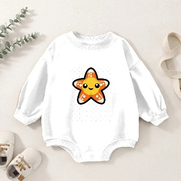 Discover Candy Corn Starfish Baby Romper Sweatshirts