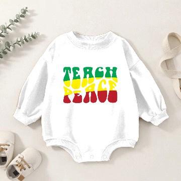 Discover Teace Peace Typography Design Baby Romper Sweatshirts