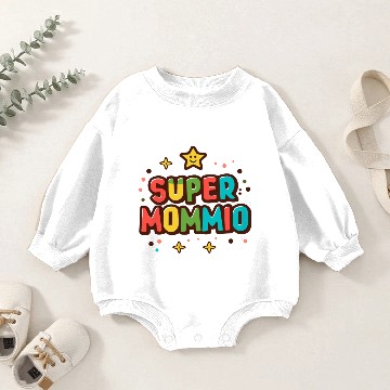 Discover Super mommio Baby Romper Sweatshirts