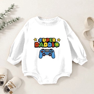 Discover Super daddio Baby Romper Sweatshirts