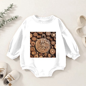 Discover Be the Change Baby Romper Sweatshirts B -type
