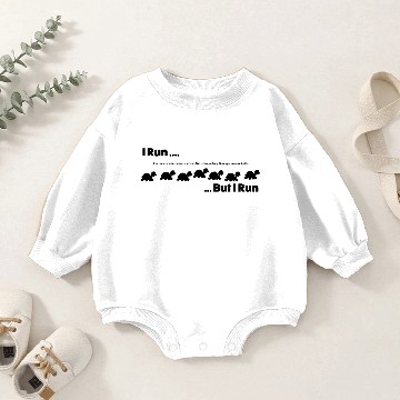 Discover Running turtle banner Baby Romper Sweatshirts