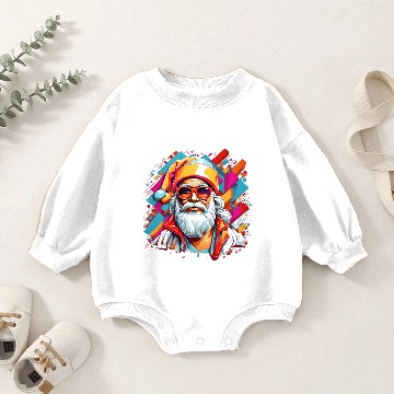 Discover Y2K Santa Claus Baby Romper Sweatshirts