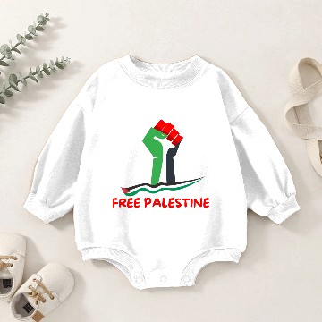 Discover free palestine Baby Romper Sweatshirts