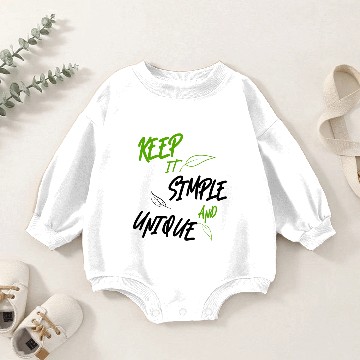 Discover KEEP IT SIMPLE AND UNIQUE Baby Romper Sweatshirts