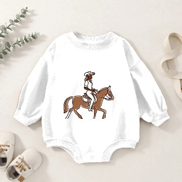 Discover I Am A Cowgirl Baby Romper Sweatshirts